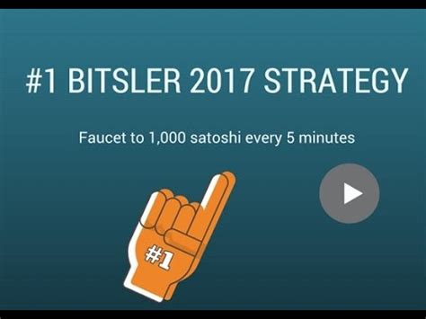 bitsler strategy from faucet|Earn 1000 satoshi every 5 minutes .